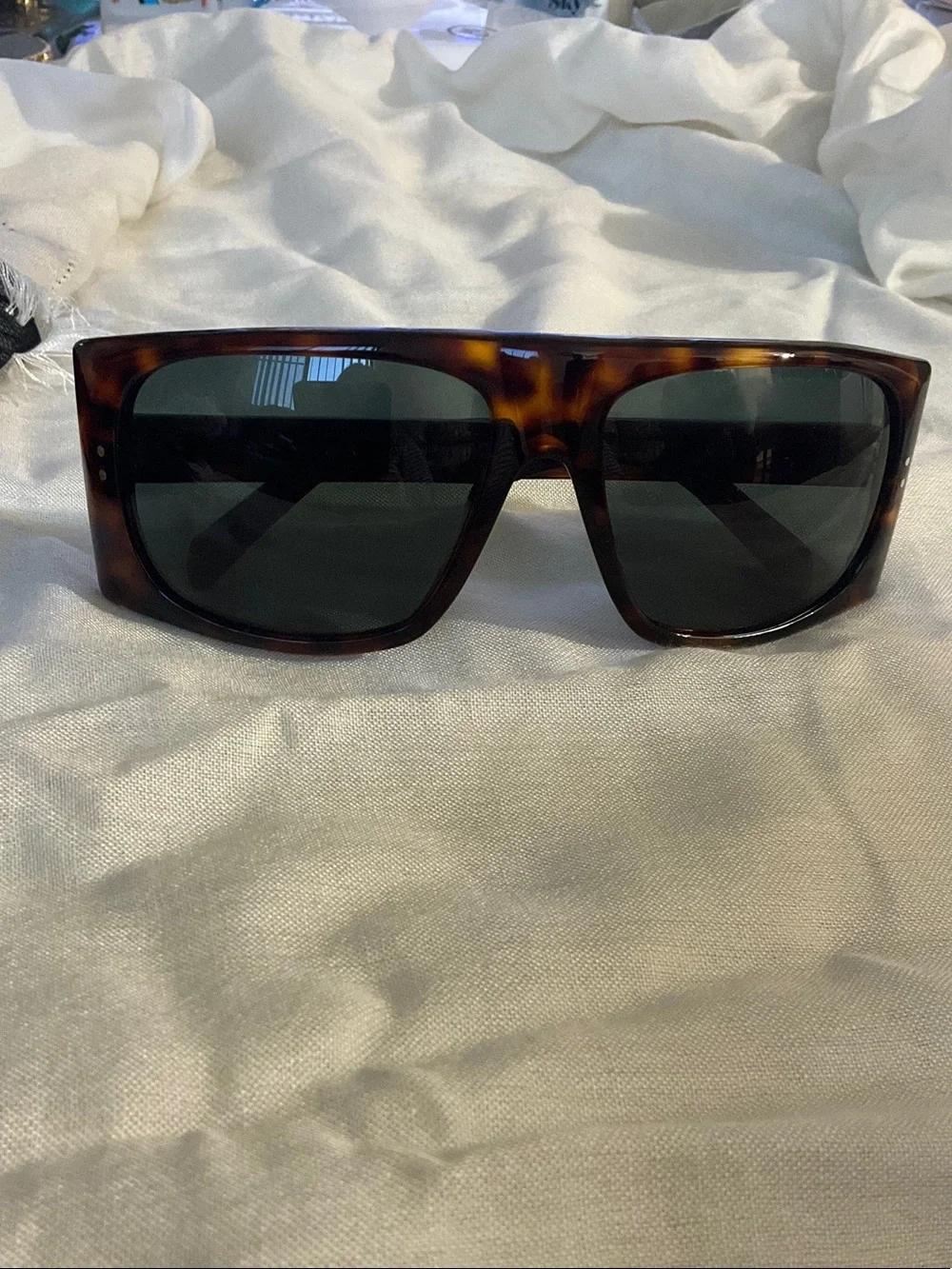 Celine Tortoiseshell Brown Oversized Sunglasses